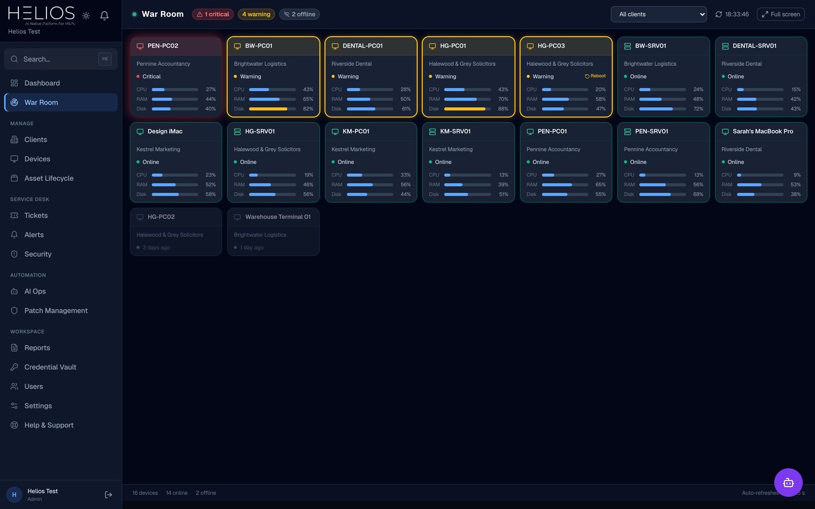 Helios War Room